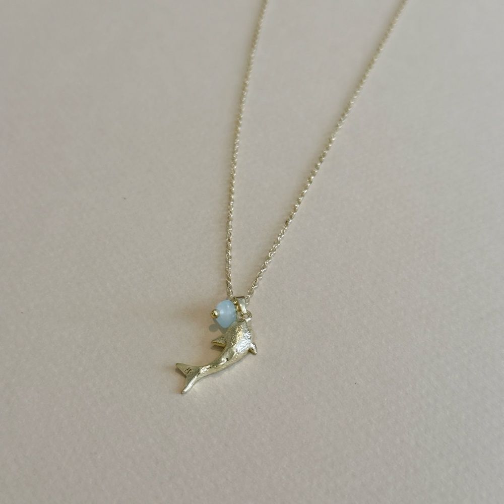 Dolphin Necklace N1480 - Picture 3 of 4